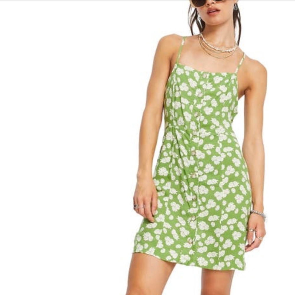 Topshop Front Button Minidress